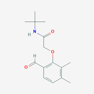 molecular formula C15H21NO3 B12999166 N-(tert-Butyl)-2-(6-formyl-2,3-dimethylphenoxy)acetamide 