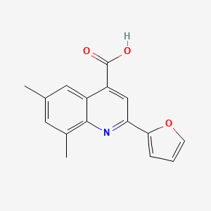 2-Furan-2-yl-6,8-dimethyl-quinoline-4-carboxylic acid