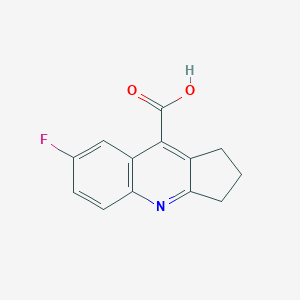 molecular formula C13H10FNO2 B1299927 7-Fluoro-2,3-dihydro-1H-cyclopenta[b]quinoline-9-carboxylic acid CAS No. 3833-84-9