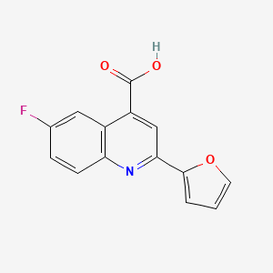 6-Fluoro-2-(furan-2-yl)quinoline-4-carboxylic acid