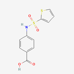 molecular formula C11H9NO4S2 B1299936 4-(Thiophene-2-sulfonylamino)-benzoic acid CAS No. 82068-35-7