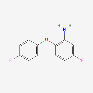 molecular formula C12H9F2NO B1299942 5-Fluoro-2-(4-fluorophenoxy)aniline CAS No. 20653-64-9