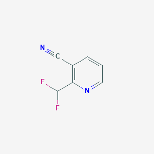 molecular formula C7H4F2N2 B12999435 2-(Difluoromethyl)nicotinonitrile CAS No. 1805192-58-8