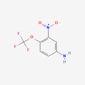 molecular formula C7H5F3N2O3 B1299944 3-Nitro-4-(trifluoromethoxy)aniline CAS No. 2822-50-6