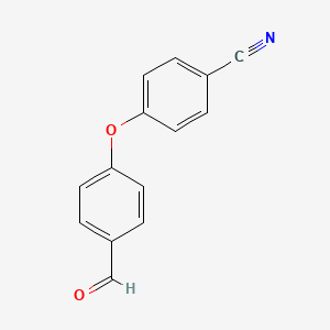 molecular formula C14H9NO2 B1299947 4-(4-Formylphenoxy)benzonitrile CAS No. 90178-71-5