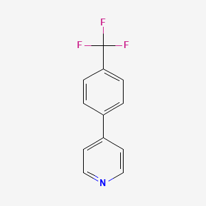 molecular formula C12H8F3N B1299949 4-(4-(三氟甲基)苯基)吡啶 CAS No. 220000-88-4