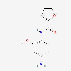 molecular formula C12H12N2O3 B1299953 n-(4-Amino-2-methoxyphenyl)-2-furamide CAS No. 110506-35-9