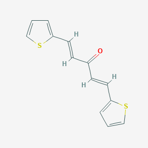 molecular formula C13H10OS2 B1299955 1,5-双-(2-噻吩基)-1,4-戊二烯-3-酮 CAS No. 886-78-2