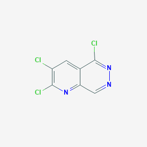 molecular formula C7H2Cl3N3 B12999582 2,3,5-Trichloropyrido[2,3-d]pyridazine 