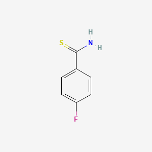 molecular formula C7H6FNS B1299959 4-氟硫代苯甲酰胺 CAS No. 22179-72-2