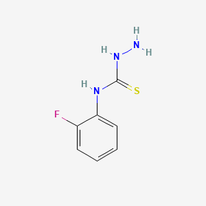 molecular formula C7H8FN3S B1299961 n-(2-Fluorophenyl)hydrazinecarbothioamide CAS No. 38985-72-7