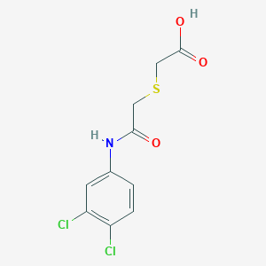 molecular formula C10H9Cl2NO3S B1299975 2-[[2-(3,4-二氯苯胺基)-2-氧代乙基]-硫代]乙酸 CAS No. 70648-81-6