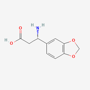 molecular formula C10H11NO4 B1299983 (S)-3-Amino-3-benzo[1,3]dioxol-5-yl-propionic acid CAS No. 723284-83-1