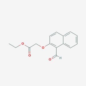molecular formula C15H14O4 B1299984 2-[(1-甲酰-2-萘基)氧基]乙酸乙酯 CAS No. 76322-09-3