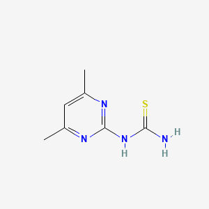 molecular formula C7H10N4S B1300009 N-(4,6-dimethylpyrimidin-2-yl)thiourea CAS No. 88067-09-8