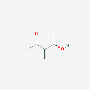 molecular formula C6H10O2 B130001 2-Pentanone, 4-hydroxy-3-methylene-, (S)-(9CI) CAS No. 144370-33-2