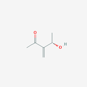 molecular formula C6H10O2 B130001 (S)-3-Methylene-4-hydroxy-2-pentanone CAS No. 144370-33-2