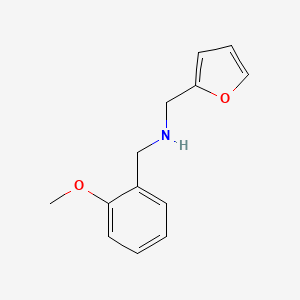 molecular formula C13H15NO2 B1300022 Furan-2-ylmethyl-(2-methoxy-benzyl)-amine CAS No. 225236-02-2