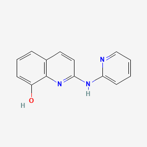 molecular formula C14H11N3O B1300042 2-(Pyridin-2-ylamino)quinolin-8-ol CAS No. 70125-23-4