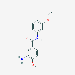 molecular formula C17H18N2O3 B13000531 N-(3-(Allyloxy)phenyl)-3-amino-4-methoxybenzamide 