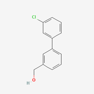 molecular formula C13H11ClO B1300057 (3'-Chloro-[1,1'-biphenyl]-3-yl)methanol CAS No. 773872-37-0