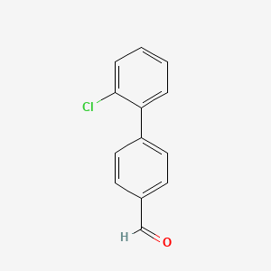 molecular formula C13H9ClO B1300076 4-(2-Chlorophenyl)benzaldehyde CAS No. 39802-78-3