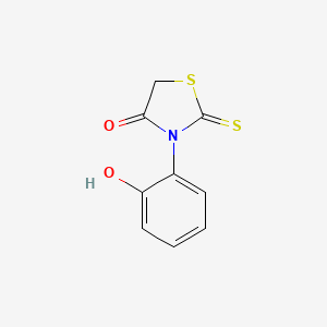 B1300088 4-Thiazolidinone, 3-(2-hydroxyphenyl)-2-thioxo- CAS No. 102878-38-6