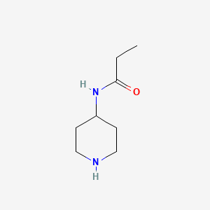 molecular formula C8H16N2O B1300104 Propanamide, N-4-piperidinyl- CAS No. 139112-22-4
