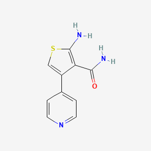 2-Amino-4-pyridin-4-yl-thiophene-3-carboxylic acid amide