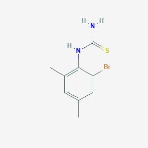 molecular formula C9H11BrN2S B13001285 1-(2-Bromo-4,6-dimethylphenyl)thiourea 