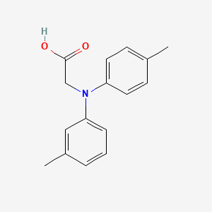 molecular formula C16H17NO2 B13001296 2-(m-Tolyl(p-tolyl)amino)acetic acid 