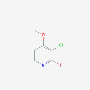 molecular formula C6H5ClFNO B13001371 3-Chloro-2-fluoro-4-methoxypyridine 
