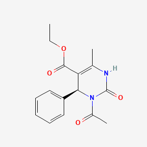 molecular formula C16H18N2O4 B1300144 Ethyl (4S)-3-acetyl-6-methyl-2-oxo-4-phenyl-1,2,3,4-tetrahydropyrimidine-5-carboxylate CAS No. 193623-14-2