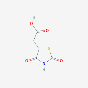 molecular formula C5H5NO4S B1300170 (2,4-Dioxo-thiazolidin-5-yl)-acetic acid CAS No. 875-97-8
