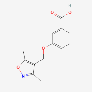 molecular formula C13H13NO4 B1300174 3-[(3,5-二甲基异噁唑-4-基)甲氧基]苯甲酸 CAS No. 315692-86-5
