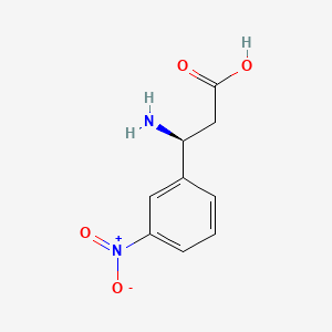 molecular formula C9H10N2O4 B1300186 (s)-3-Amino-3-(3-nitrophenyl)propionic acid CAS No. 734529-57-8