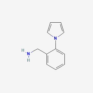 molecular formula C11H12N2 B1300192 2-(1-Pyrrolyl)benzylamine CAS No. 39243-88-4