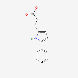 molecular formula C14H15NO2 B1300194 3-(5-p-Tolyl-1H-pyrrol-2-yl)-propionic acid CAS No. 433233-80-8