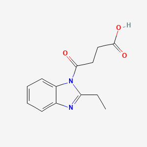 molecular formula C13H14N2O3 B1300200 4-(2-Ethyl-benzoimidazol-1-yl)-4-oxo-butyric acid CAS No. 402944-83-6