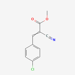 molecular formula C11H8ClNO2 B1300201 methyl 3-(4-chlorophenyl)-2-cyanoprop-2-enoate CAS No. 54440-99-2
