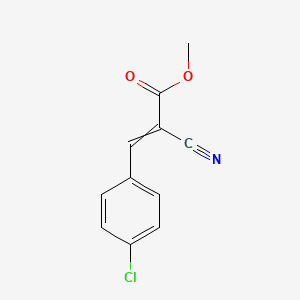 molecular formula C11H8ClNO2 B1300201 2-丙烯酸，3-(4-氯苯基)-2-氰基，甲酯 CAS No. 54440-99-2