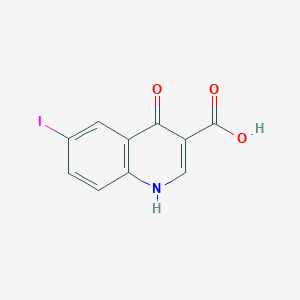 molecular formula C10H6INO3 B1300210 4-Hydroxy-6-iodoquinoline-3-carboxylic acid CAS No. 40107-06-0