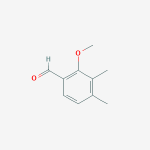 molecular formula C10H12O2 B13002102 2-Methoxy-3,4-dimethylbenzaldehyde 