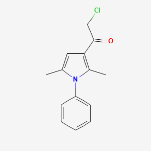 molecular formula C14H14ClNO B1300216 2-chloro-1-(2,5-dimethyl-1-phenyl-1H-pyrrol-3-yl)-1-ethanone CAS No. 304685-85-6