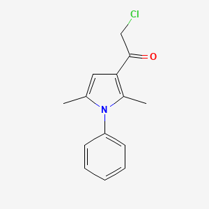 molecular formula C14H14ClNO B1300216 2-chloro-1-(2,5-dimethyl-1-phenyl-1H-pyrrol-3-yl)ethan-1-one CAS No. 304685-85-6