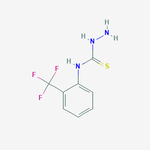 molecular formula C8H8F3N3S B1300225 N-(2-(trifluoromethyl)phenyl)hydrazinecarbothioamide CAS No. 38901-29-0