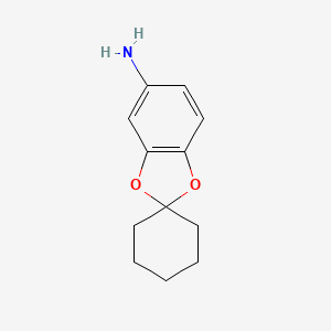 molecular formula C12H15NO2 B1300228 Spiro[1,3-benzodioxole-2,1'-cyclohexan]-5-amine CAS No. 64179-41-5