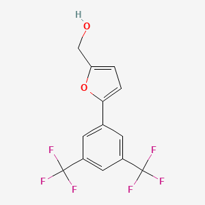 B1300232 {5-[3,5-Bis(trifluoromethyl)phenyl]furan-2-yl}methanol CAS No. 424803-19-0