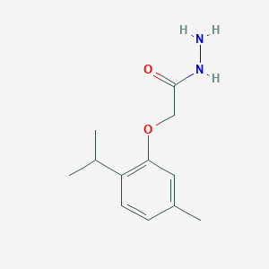 molecular formula C12H18N2O2 B1300234 2-(2-Isopropyl-5-methylphenoxy)acetohydrazide CAS No. 75843-51-5
