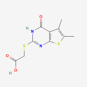 (4-Hydroxy-5,6-dimethyl-thieno[2,3-d]pyrimidin-2-ylsulfanyl)-acetic acid